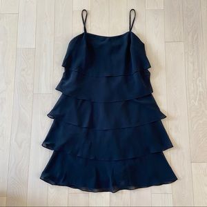 Black Tiered Ruffle Dress